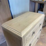 Oak airbrushed chest of drawers – 1930s – 3 drawers