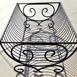 Panier ou corbeille en fer forgé de 43 cm de longueur