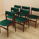 Set of six teak chairs, Danish design, 1970s, production: Denmark