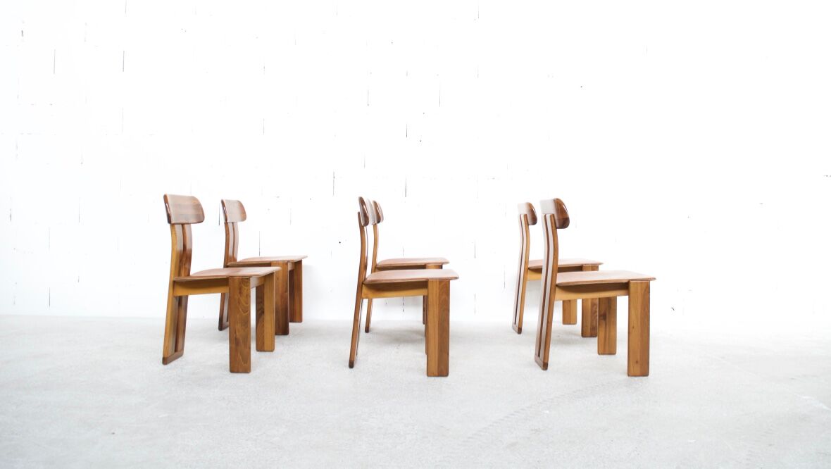 6 chairs natural leather walnut and beech sapporo 70 ' girgi mobili publisher