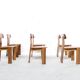 6 chairs natural leather walnut and beech sapporo 70 ' girgi mobili publisher