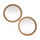 Pair of rope mirrors by Audoux Minet from the 1950s/60s.
