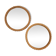 Pair of rope mirrors by Audoux Minet from the 1950s/60s.