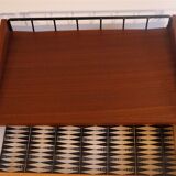 Pair of Scandinavian hanging bedside tables 1960