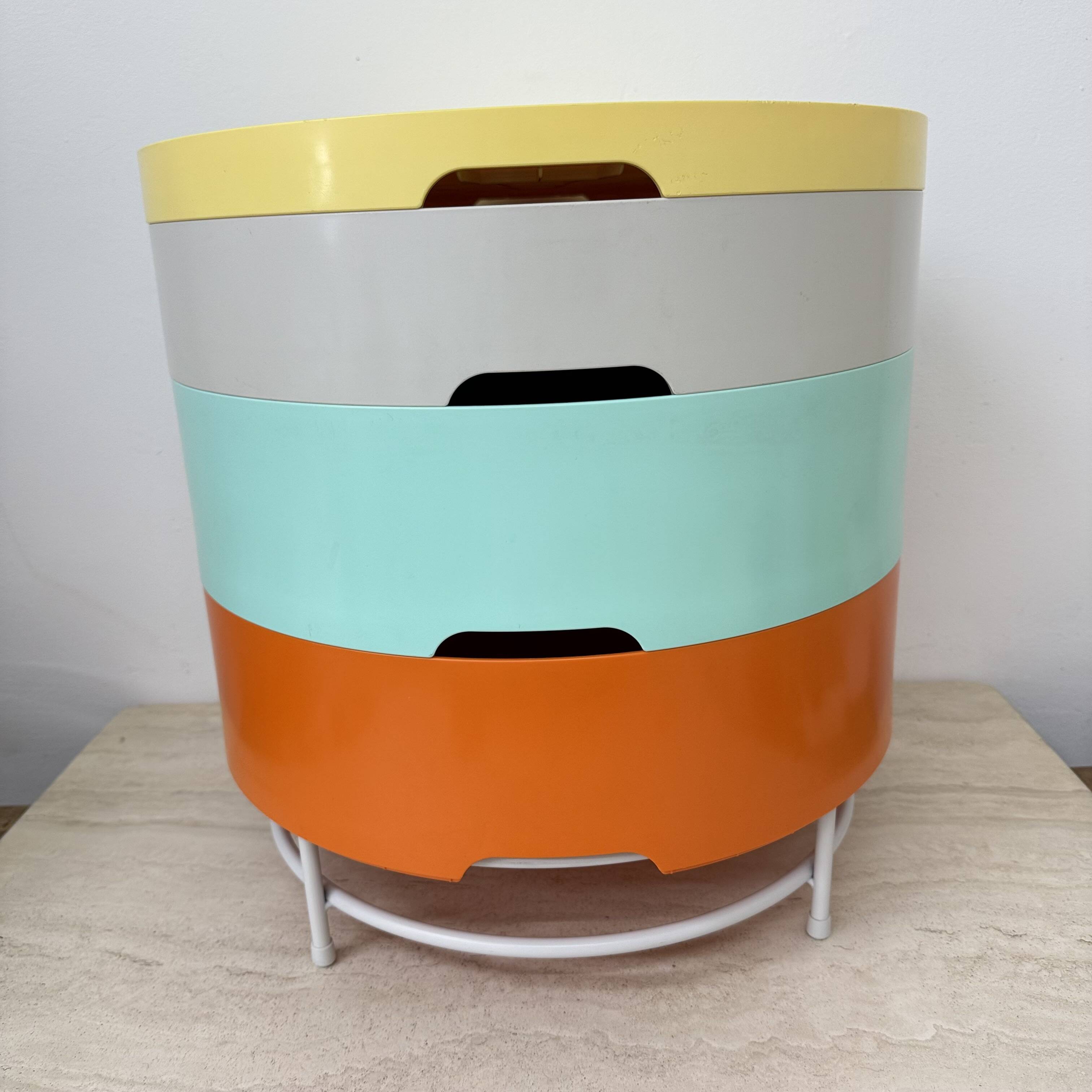 Vintage Ikea modulair side table by Richards Brill en A. Williams