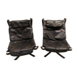 Pair of "Falcon" armchairs by Sigurd Russel