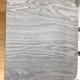 White and grey Formica chairs