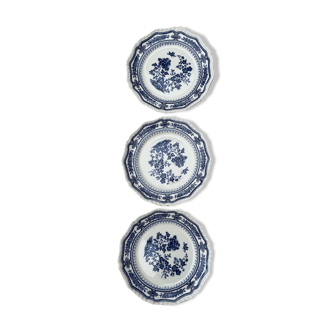 Lot de 3 assiettes plates Masson’s ironstone Manchu