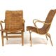 Set of 2 Scandinavian "Eva" armchairs, Bruno Mathsson, Sweden, 1970.