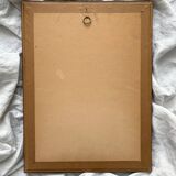 Framed lithograph roses Pierre Joseph Redouté, vintage botanical poster