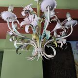 Vintage metal flower chandelier