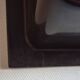 Prisunic brown plastic wall shelf