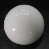 Space Age Ball Shaped Weighted White Ceramic Table Mirror