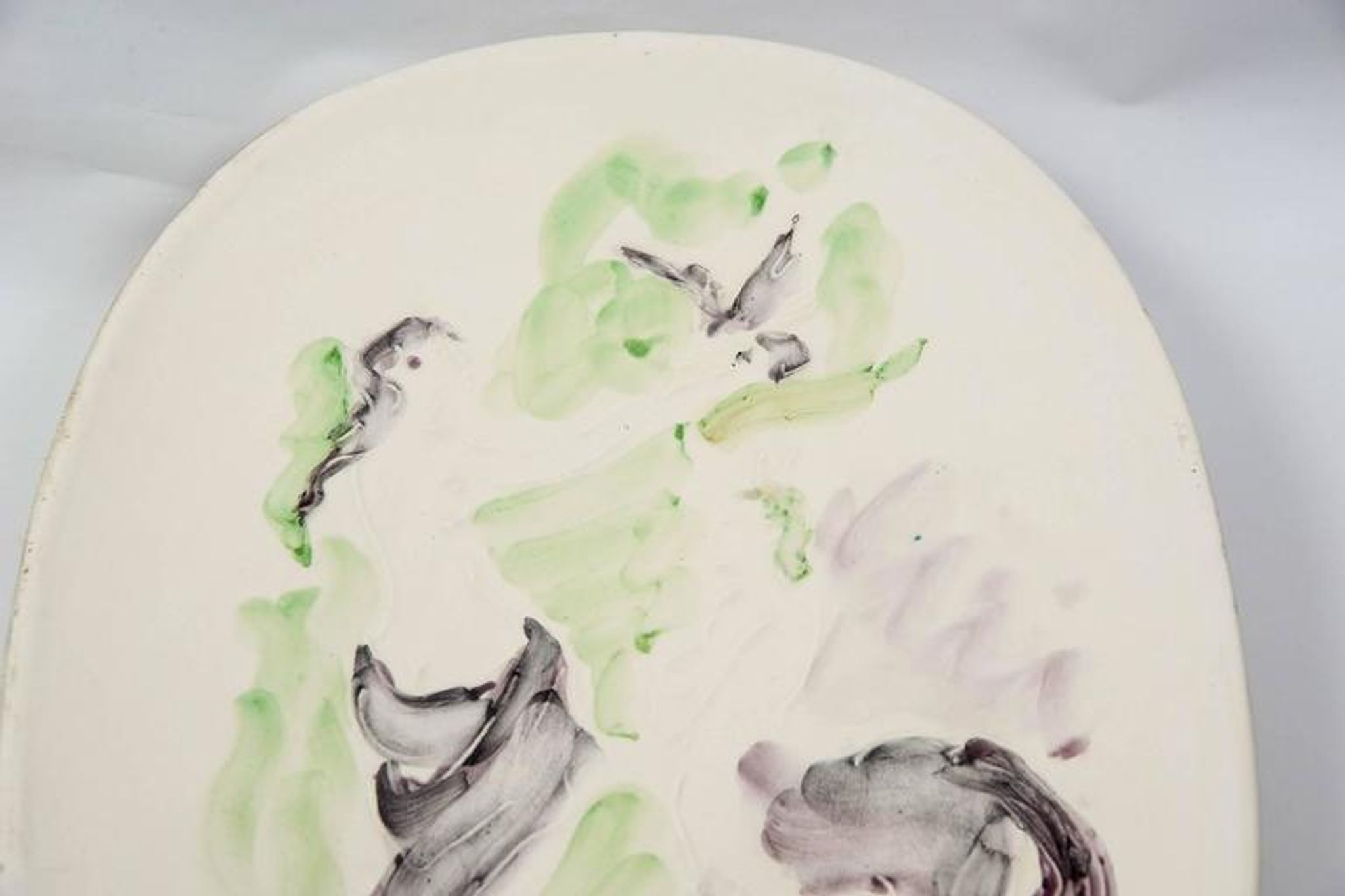 Vallauris oval ceramic dish