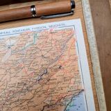 Imprimée en 1955, Morteau, Pontarlier, Yverdon, Neuchâtel