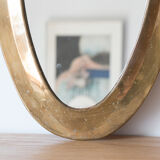 Brass mirror 35 x 19 cm