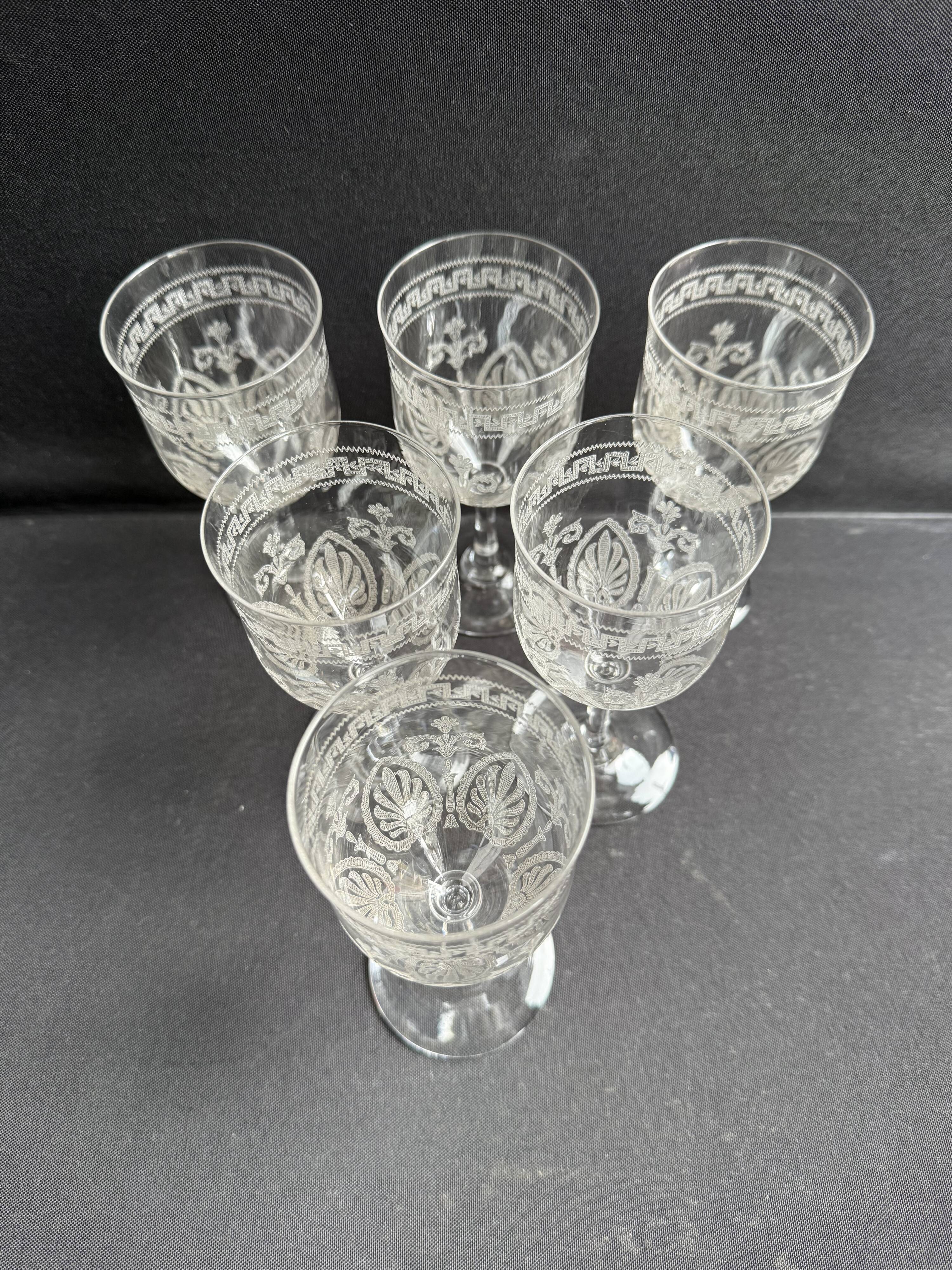6 Wine glasses – Saint Louis Pasteur service