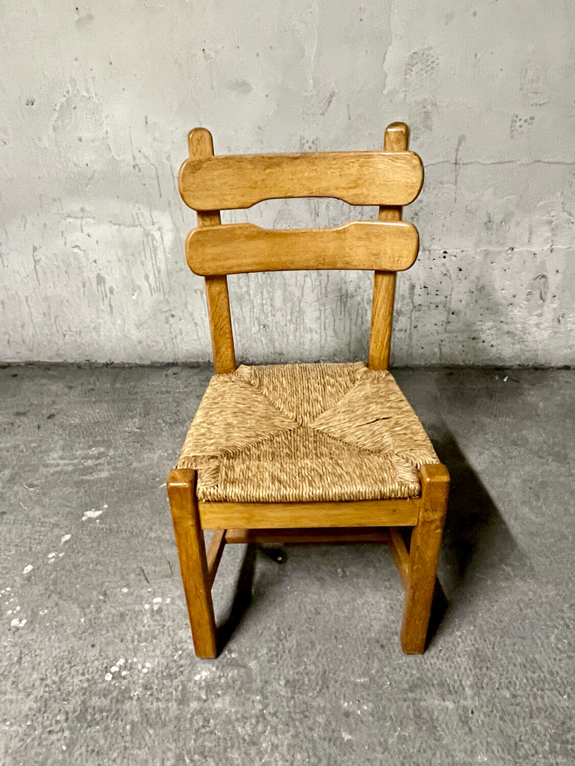 6 brutalist dining chairs