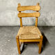 6 brutalist dining chairs