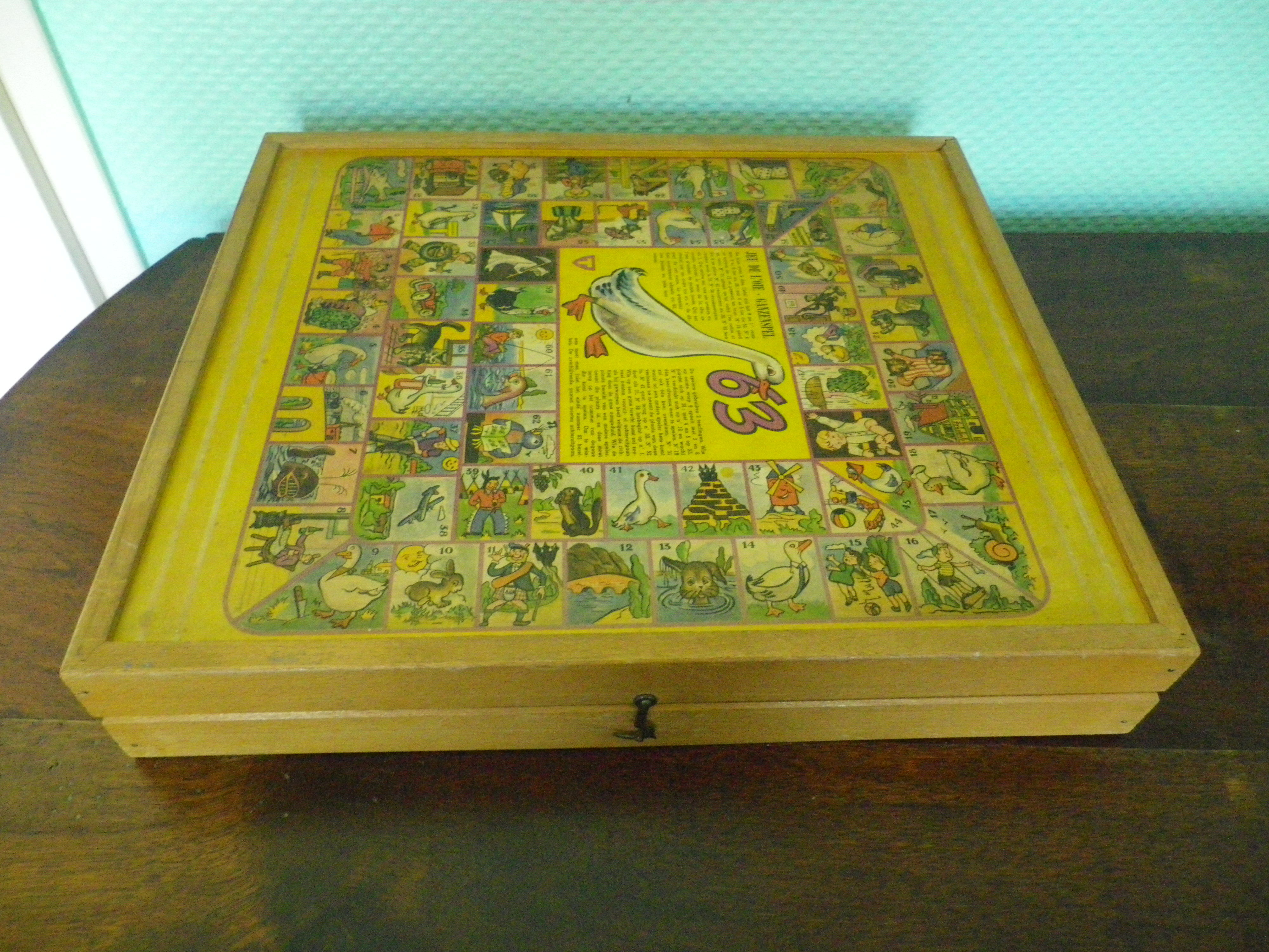 Malette en bois de 3 jeux vintage