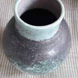 Vintage turquoise vase signed