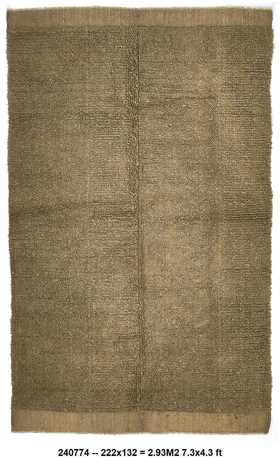 Green Moroccan Berber Area Rug 132x222Cm SK 240774