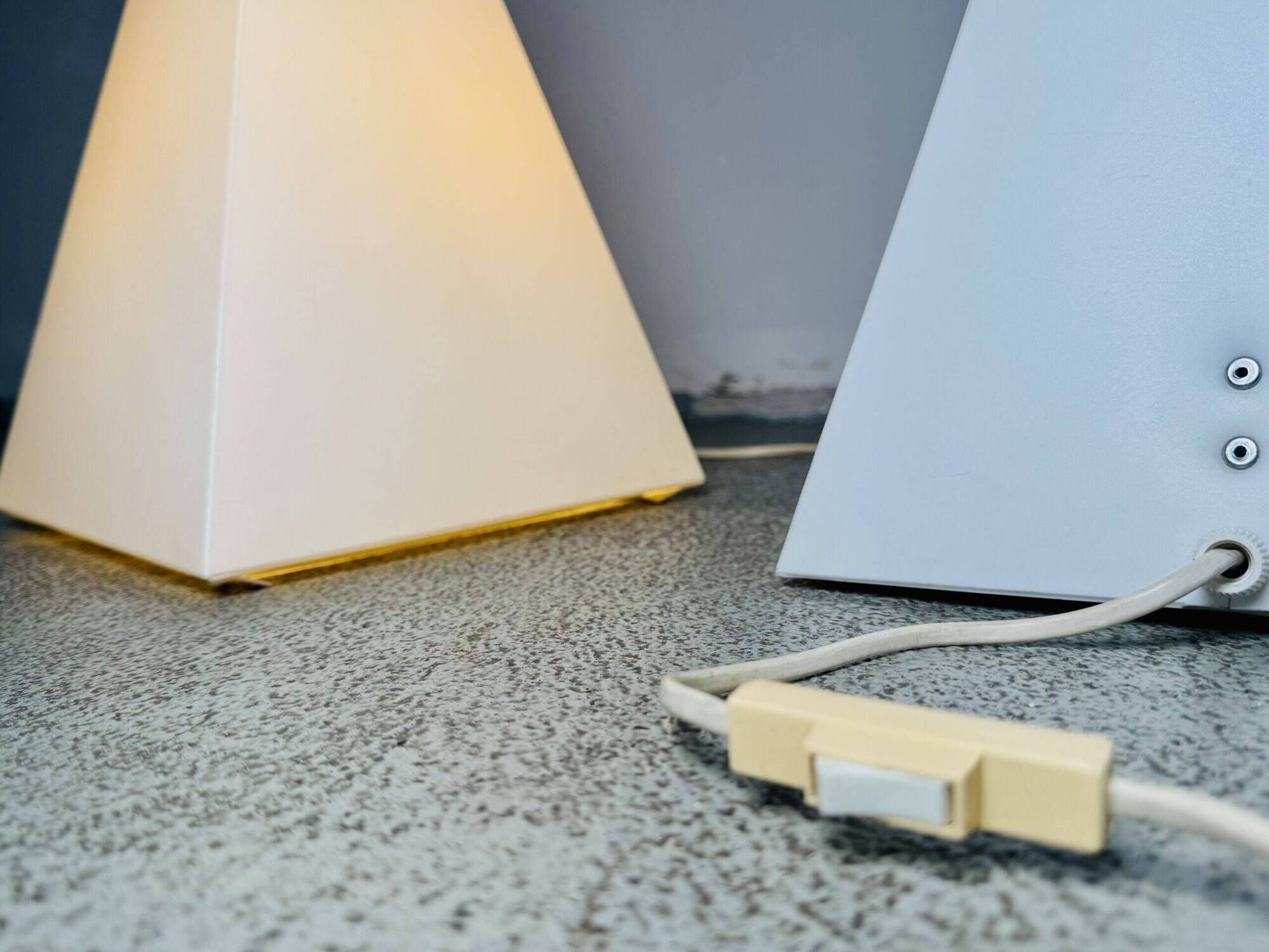 Pyramid Floor & Table Lamp By Harco Loor For Harco Loor Design, The Netherlands 1980S