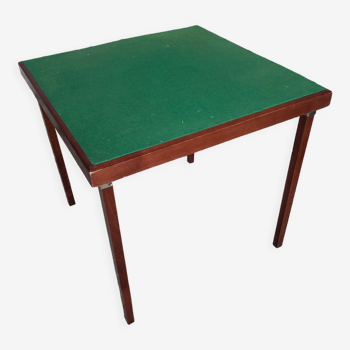 Table de jeu meblutil pliante bois & tapis vert