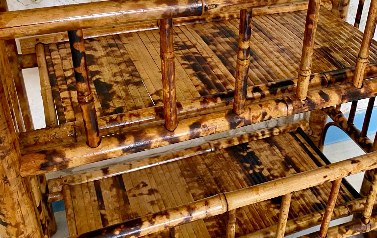 60´s bamboo folding shelf