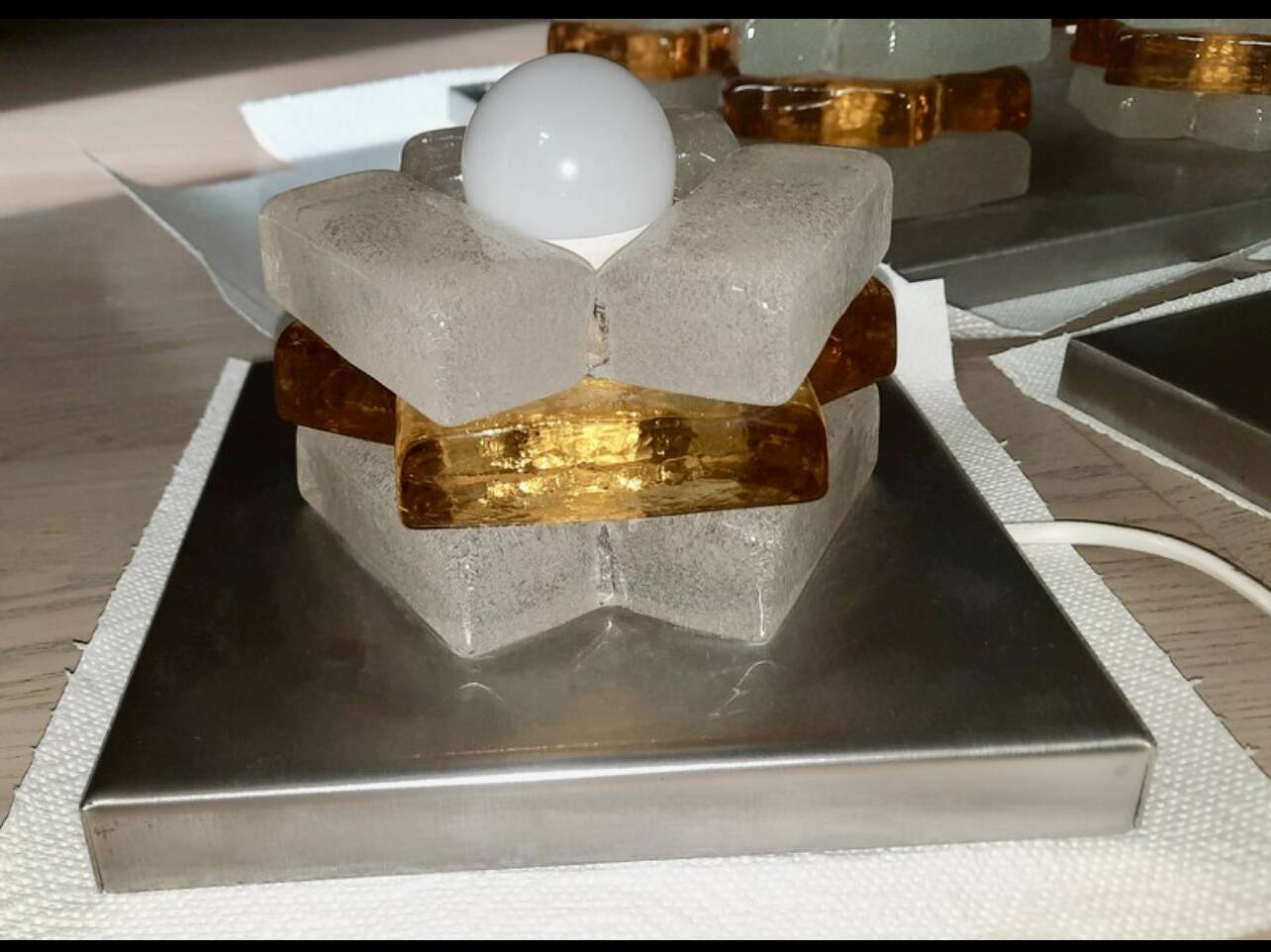 Albano Poli by Poliarte, large 4-light wall sconce, Italy 1970