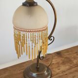 Lamp in glass paste and tassels