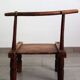 Chaise africaine brutaliste ancienne baoulé