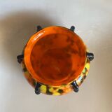 Art Nouveau speckled glass vase