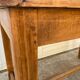 Solid oak farmtop table with 1 drawer