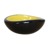 Empty pocket Keramos Sèvres yellow and black ceramic