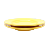 Set of 2 yellow ceramic plates