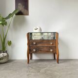 60s mirrored chest of drawers