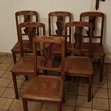6 art deco chairs