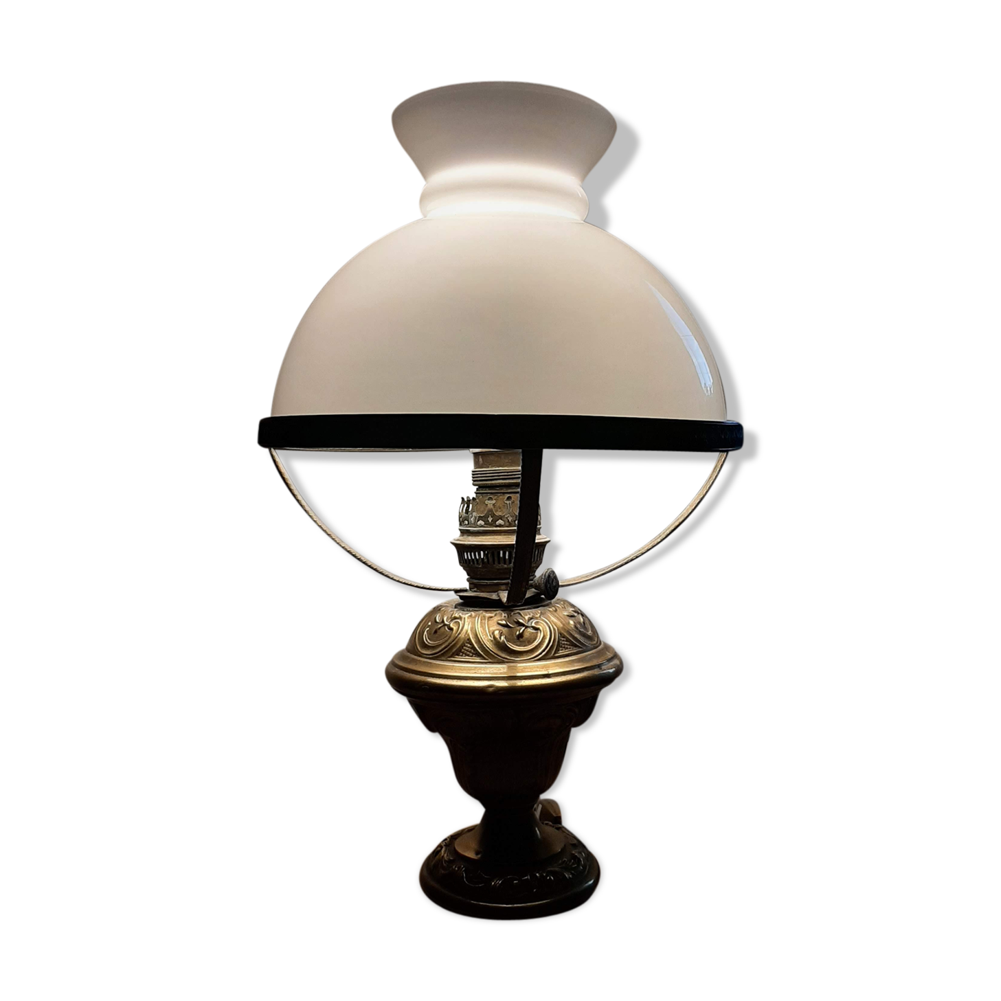 Old electrified kerosene lamp