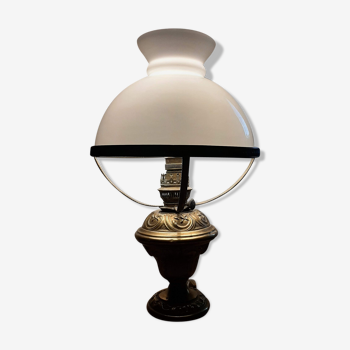 Old electrified kerosene lamp