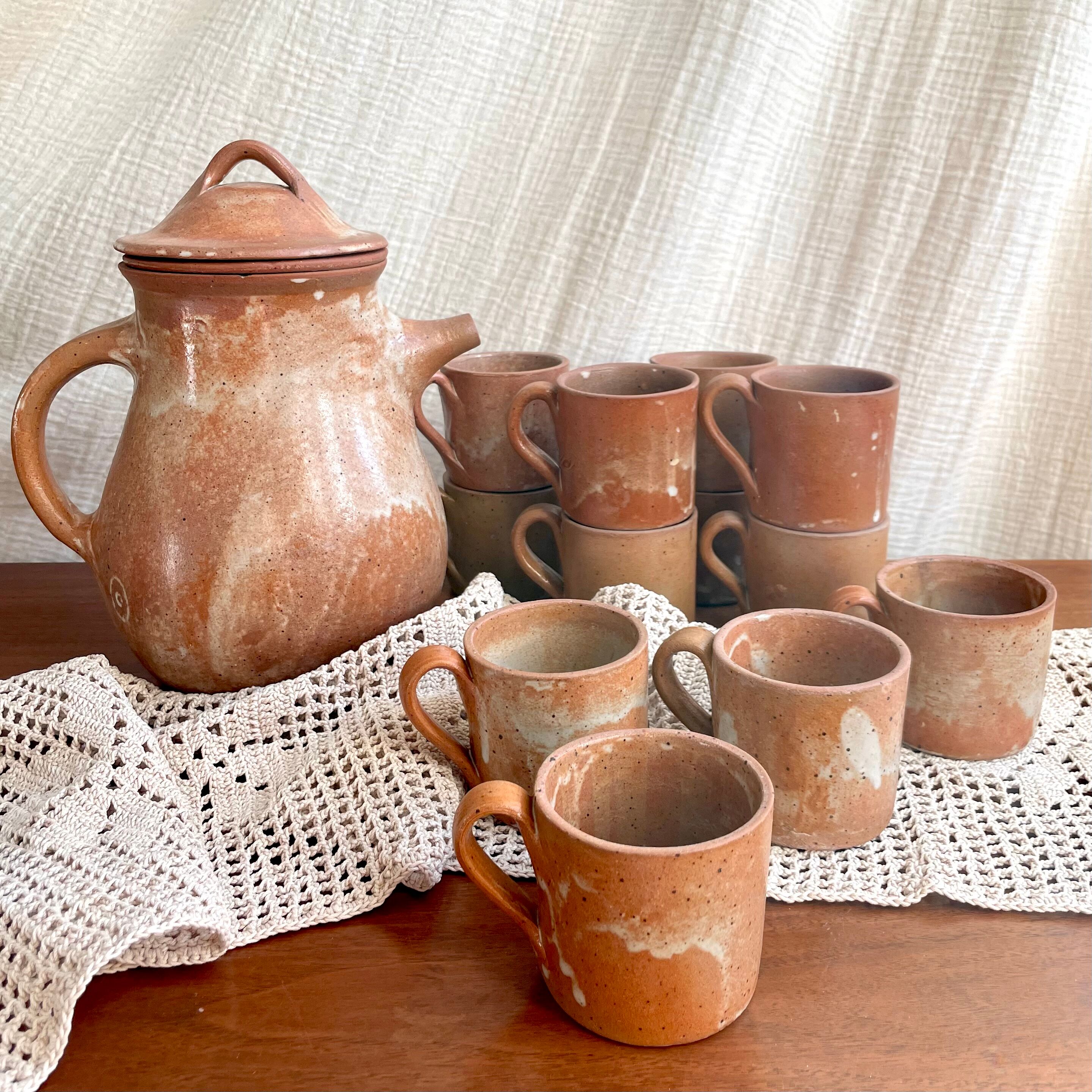 Vintage stoneware coffee set