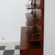 Teak 1960s sideboard with bookcase upright back panel, Danish 60s