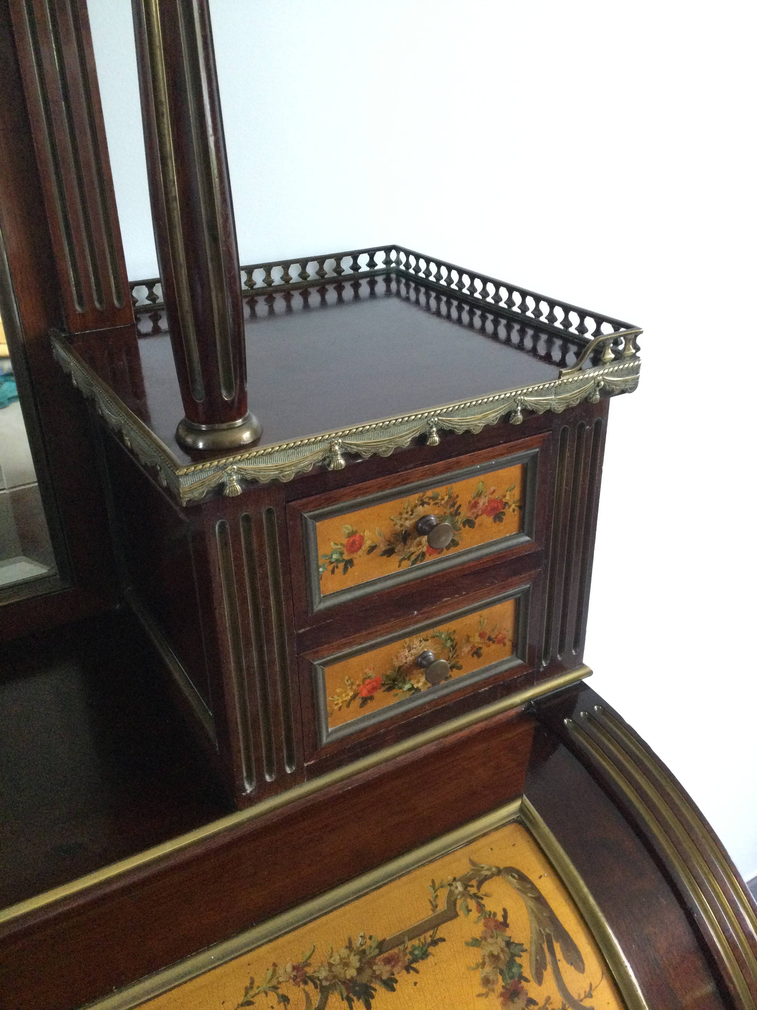 Louis XVI Style Mahogany Bonheur Du Jour