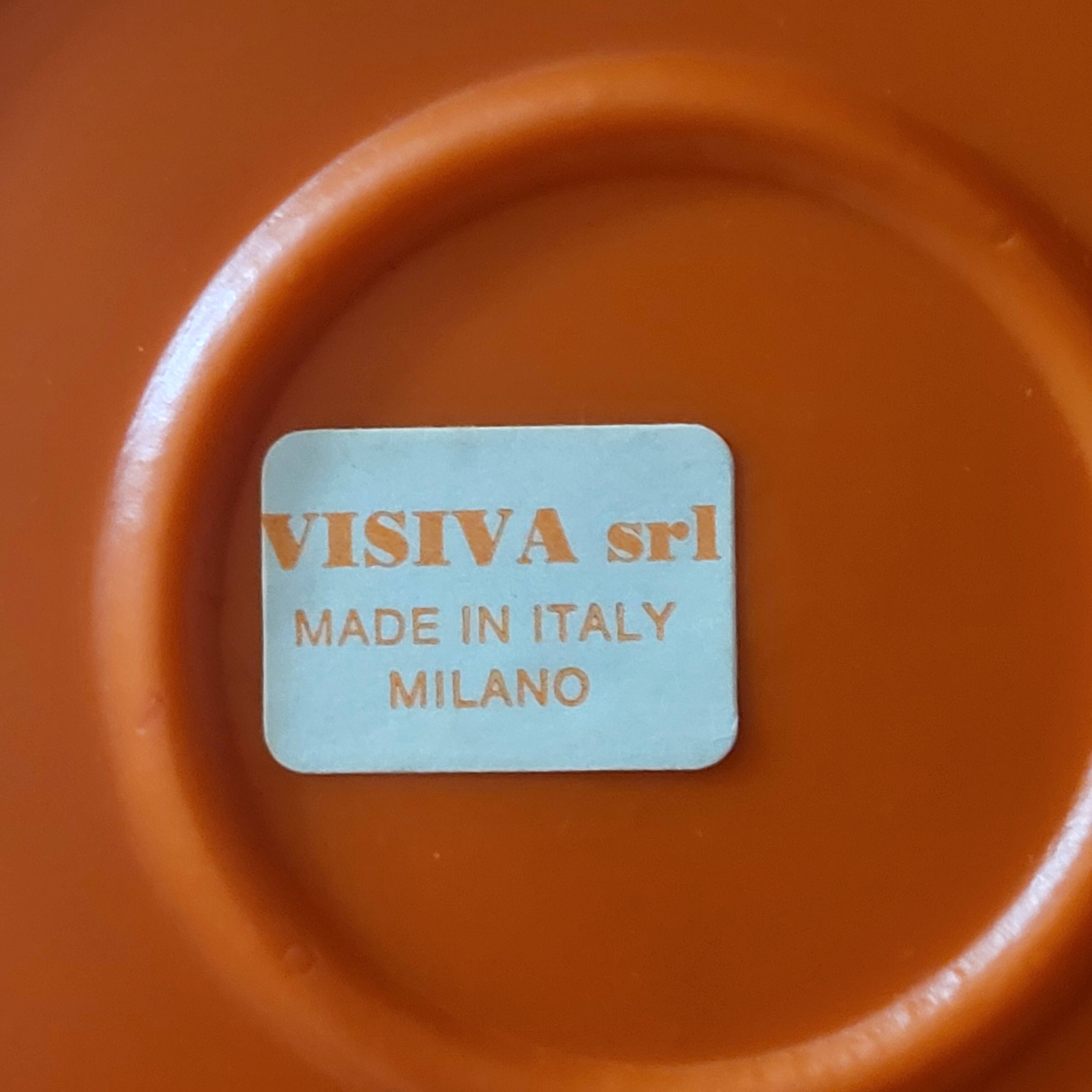 Orange flower mirror Visiva, Milan Italy