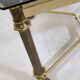 Hollywood Regency Brass and Smoked Glass Coffee Table, 1970