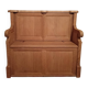 Banc d'église en chêne massif
