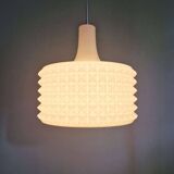 Large white opaline pendant light, Ivan Jakes design, 1960s