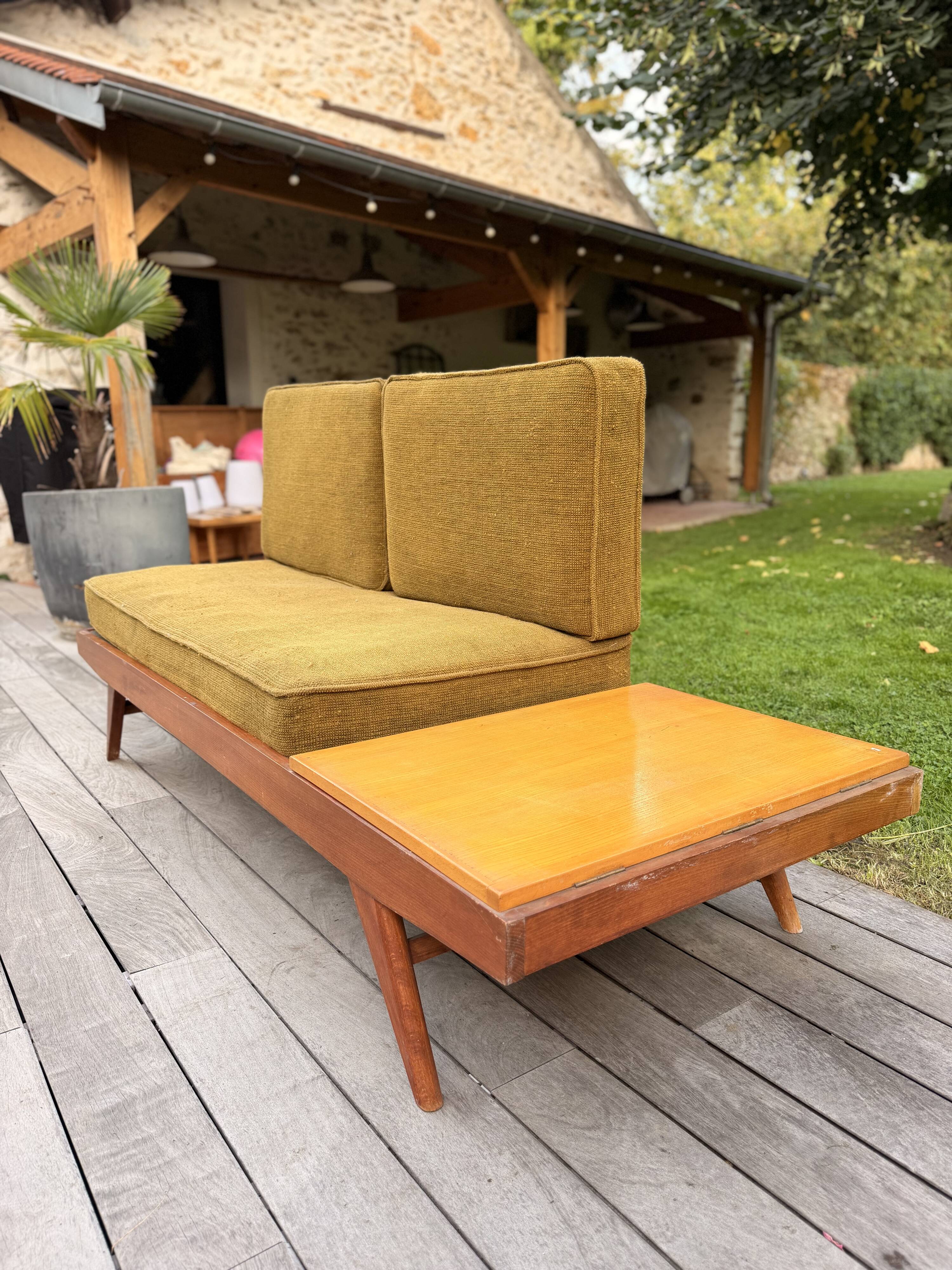 Banquette daybed par Pierre Guariche 1954