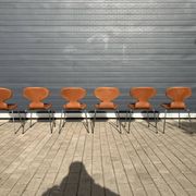 Fritz hansen ant chairs in cognac leather new!!