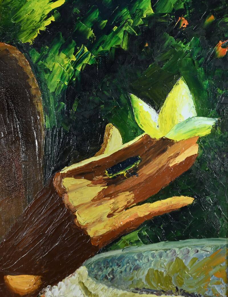 Important Oil on Canvas “La Tahitienne” signed Morillon – 1985